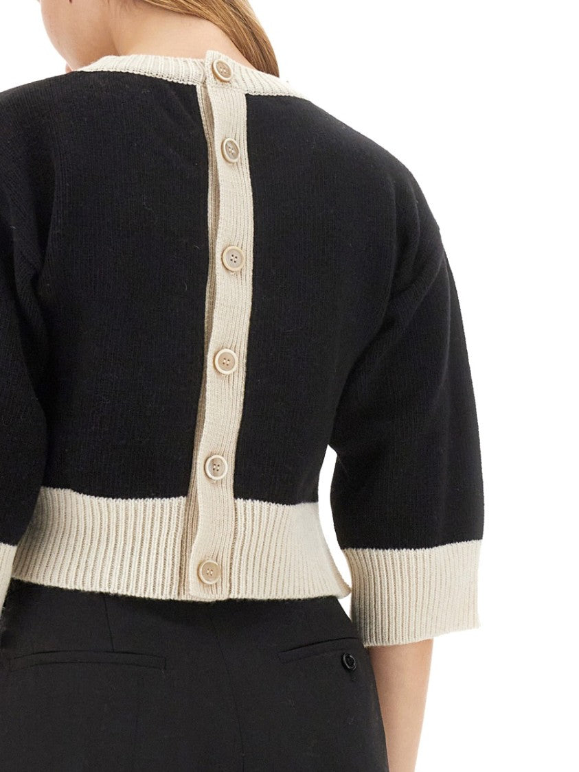 Cropped Jersey With Bold Logo