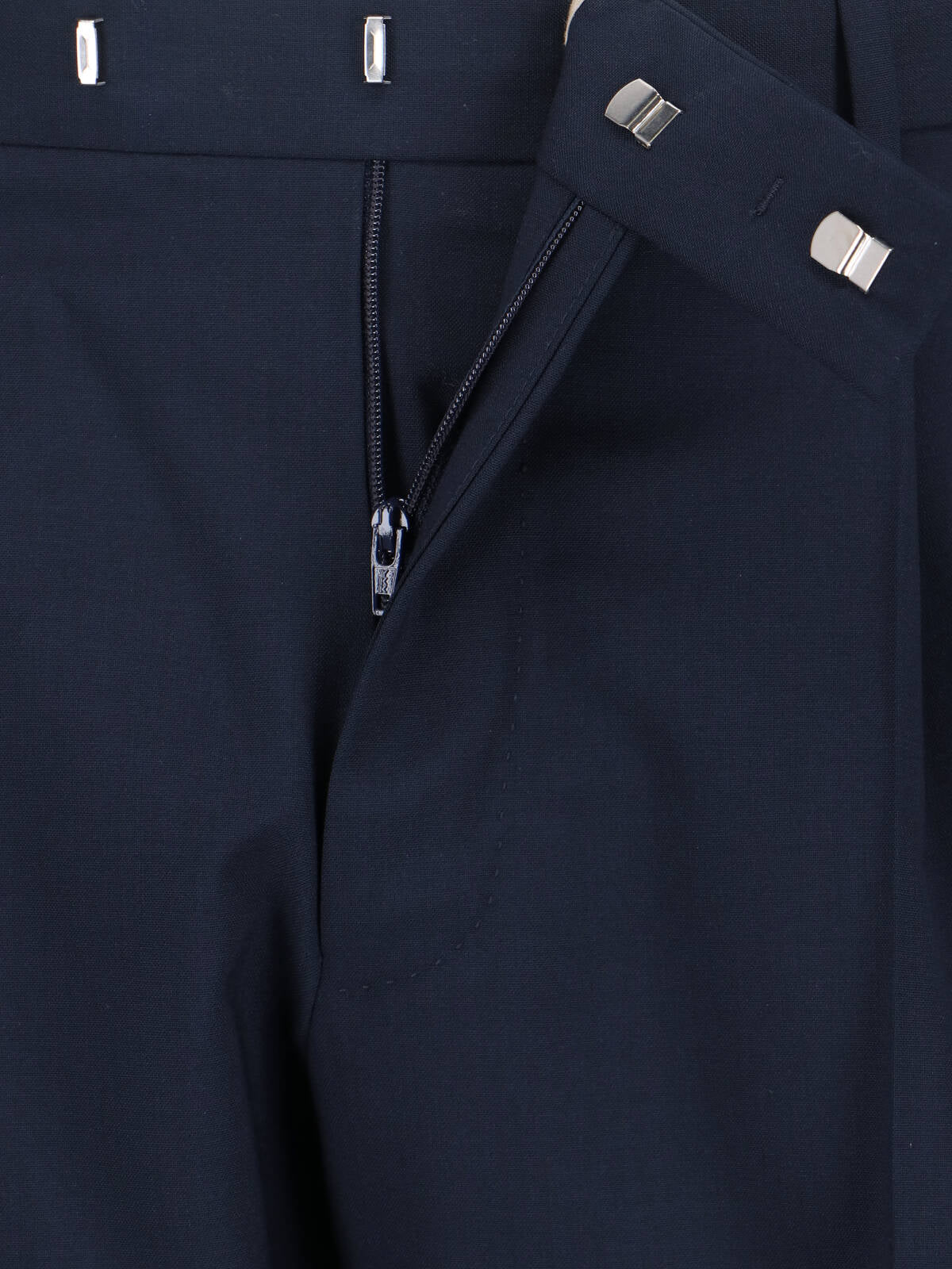 Classic Tailored Trousers With Straight Leg Cut