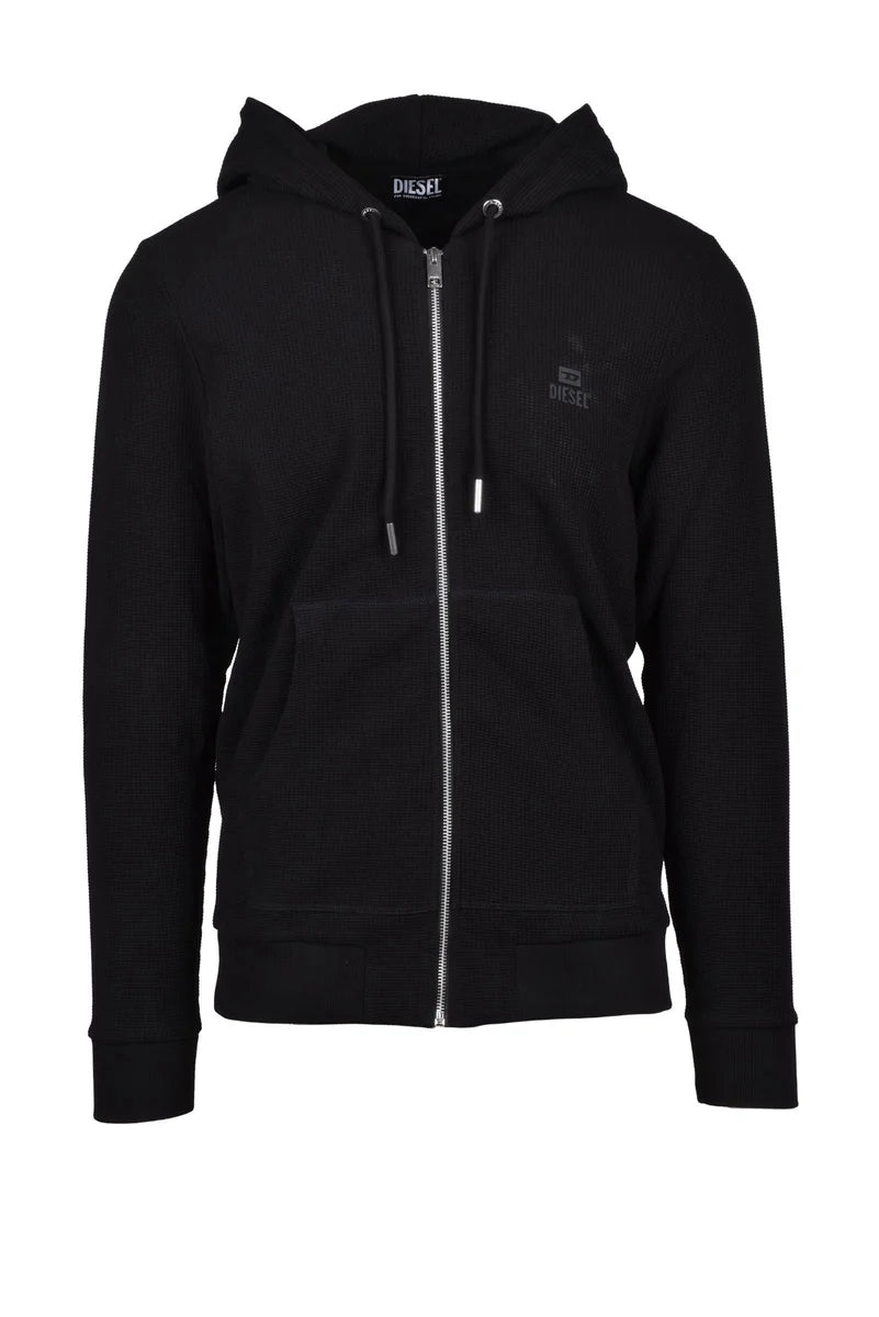 Zip Hoodie Sweatshirt - Black