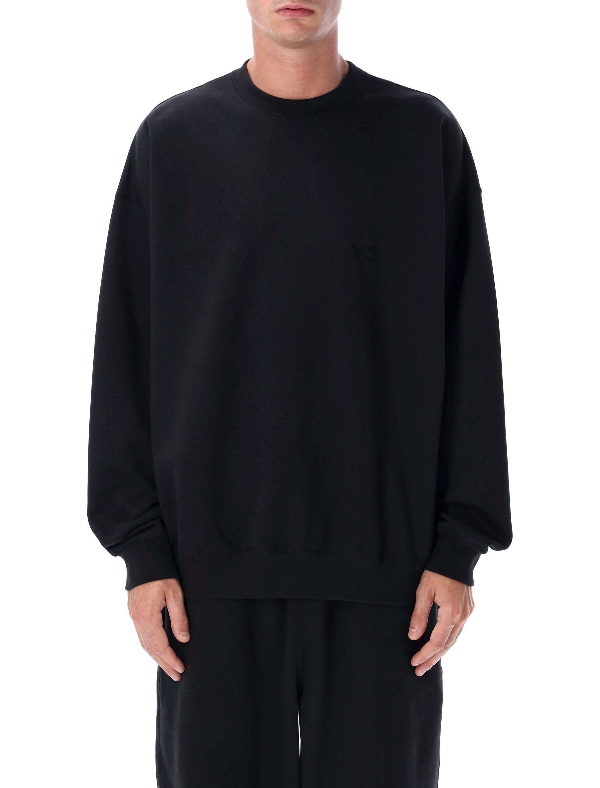 Brushed Terry Loose-Fit Crewneck Sweatshirt