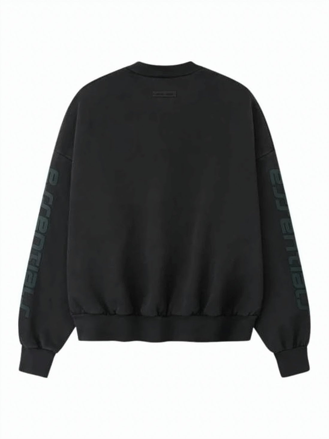 Black Long Sleeve Sweatshirt with Tonal Branding