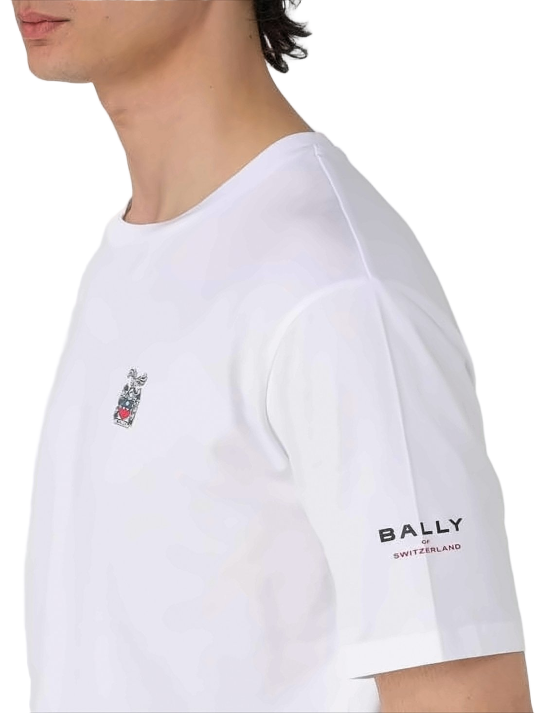 Classic Crew Neck Short-Sleeve T-Shirt with Emblem