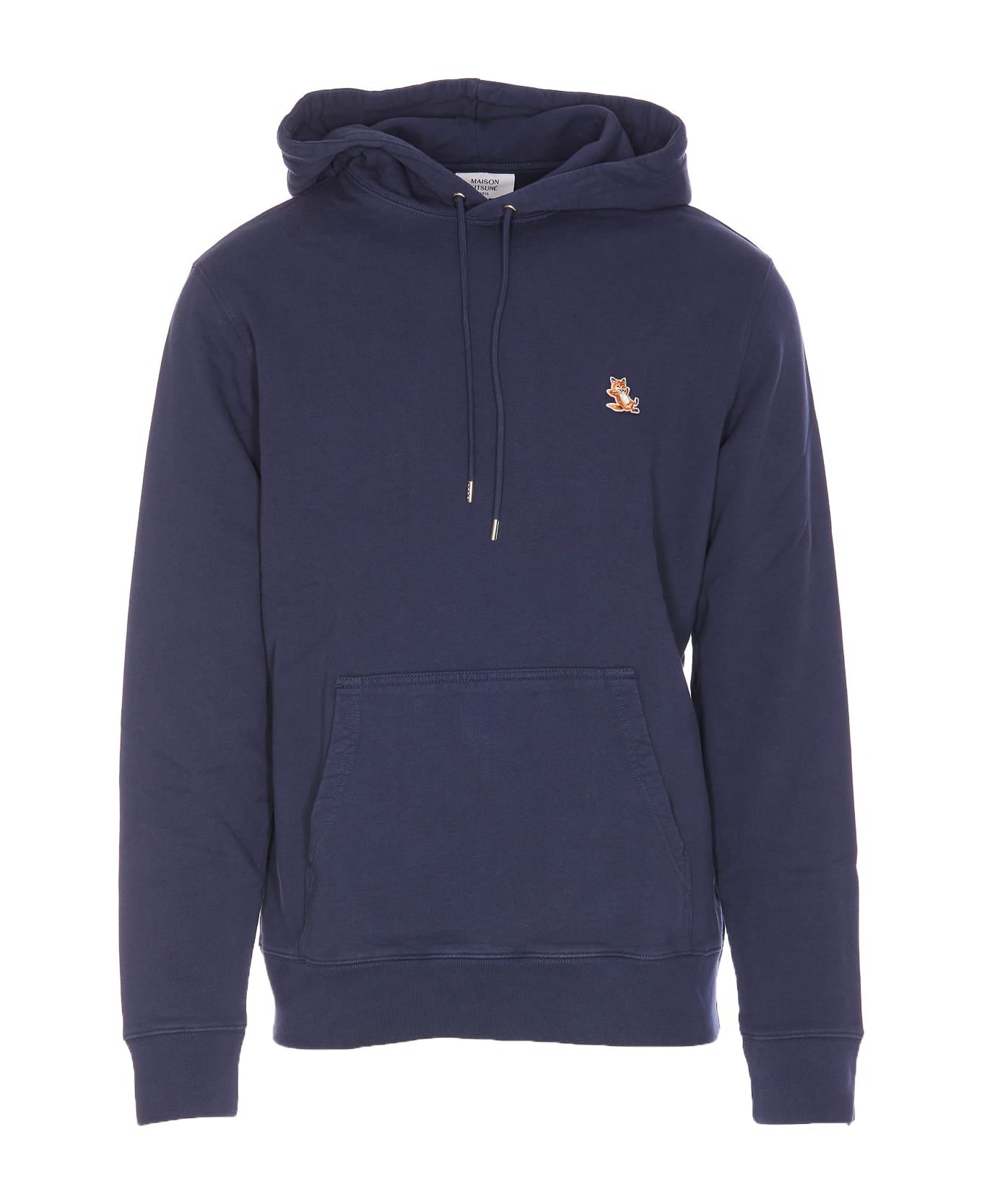 Pullover Hoodie With Embroidered Chest Logo And Kangaroo Pocket