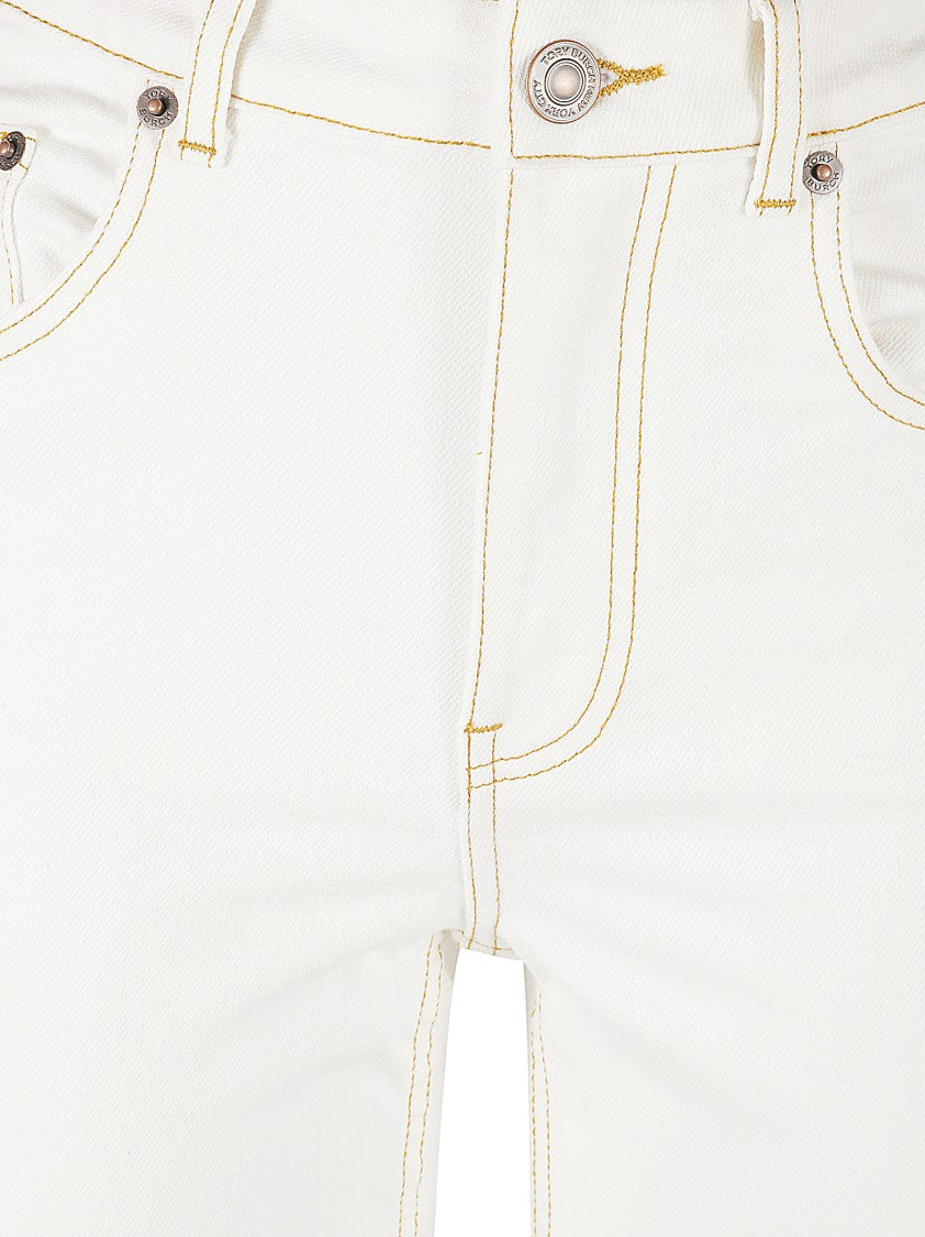 High-Waisted Jeans With Unique Cut-Out Detail