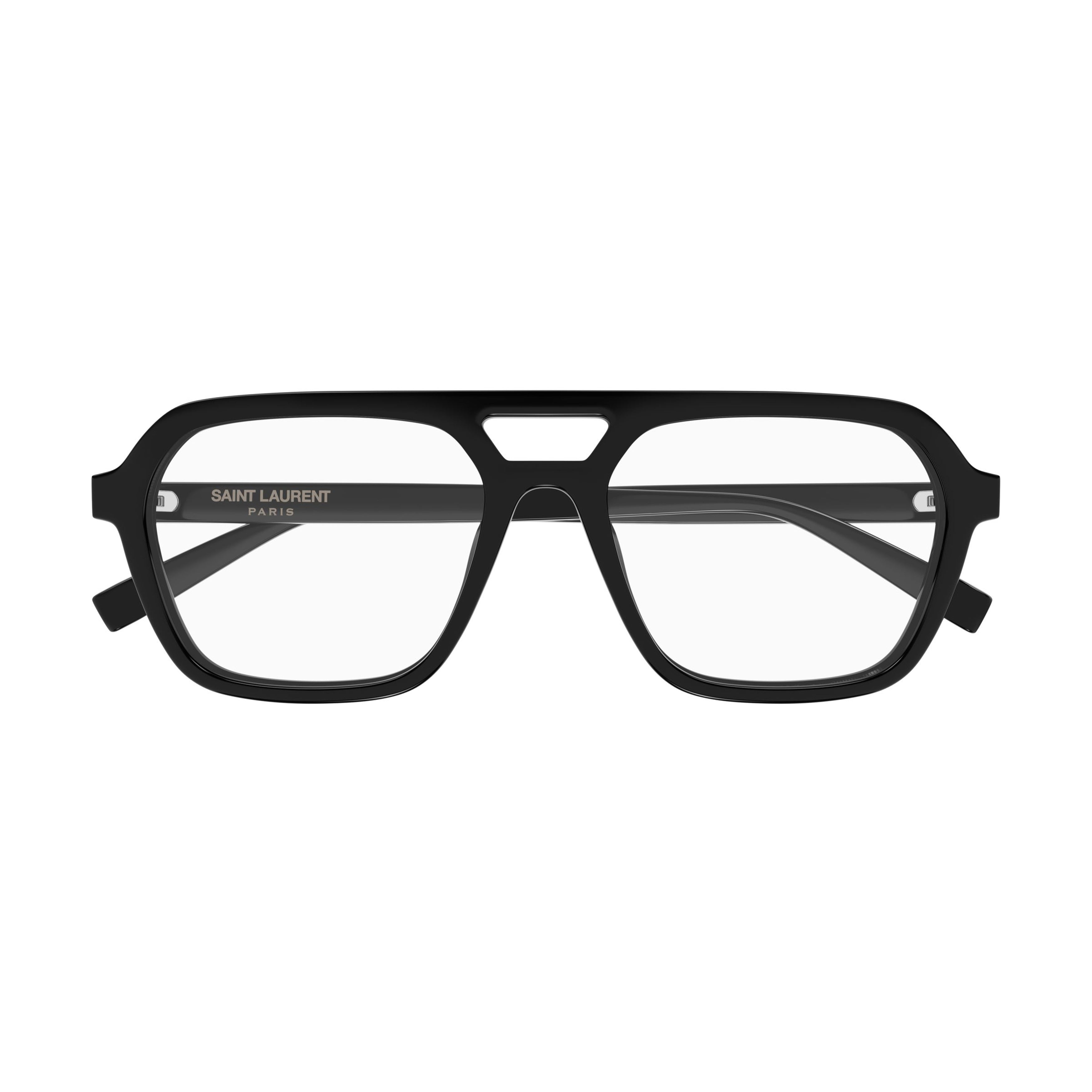 Geometric Double-Bridge Eyeglasses In Recycled Acetate