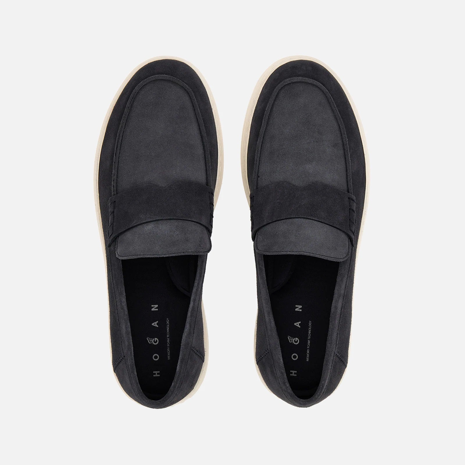 H668 Loafers in Blue Calfskin