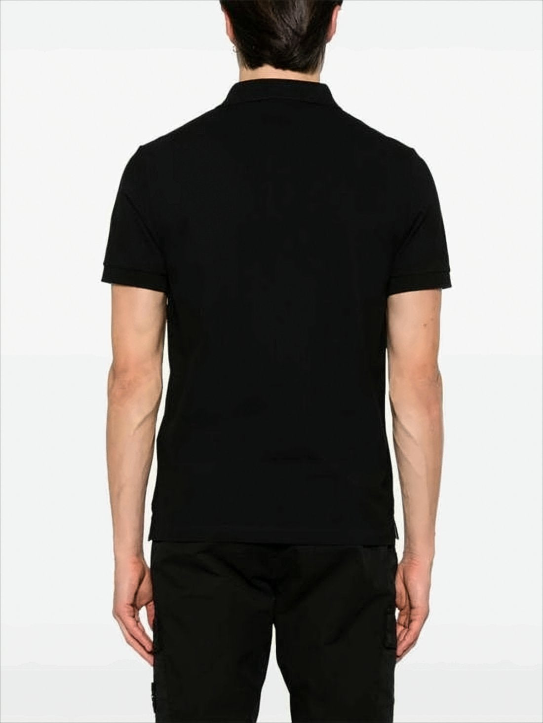 Black Short-Sleeve Polo Shirt