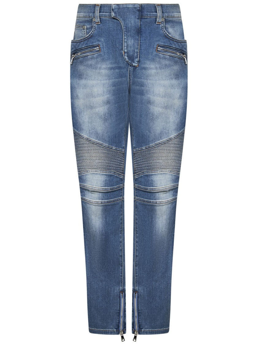 Slim-Fit Biker Jeans
