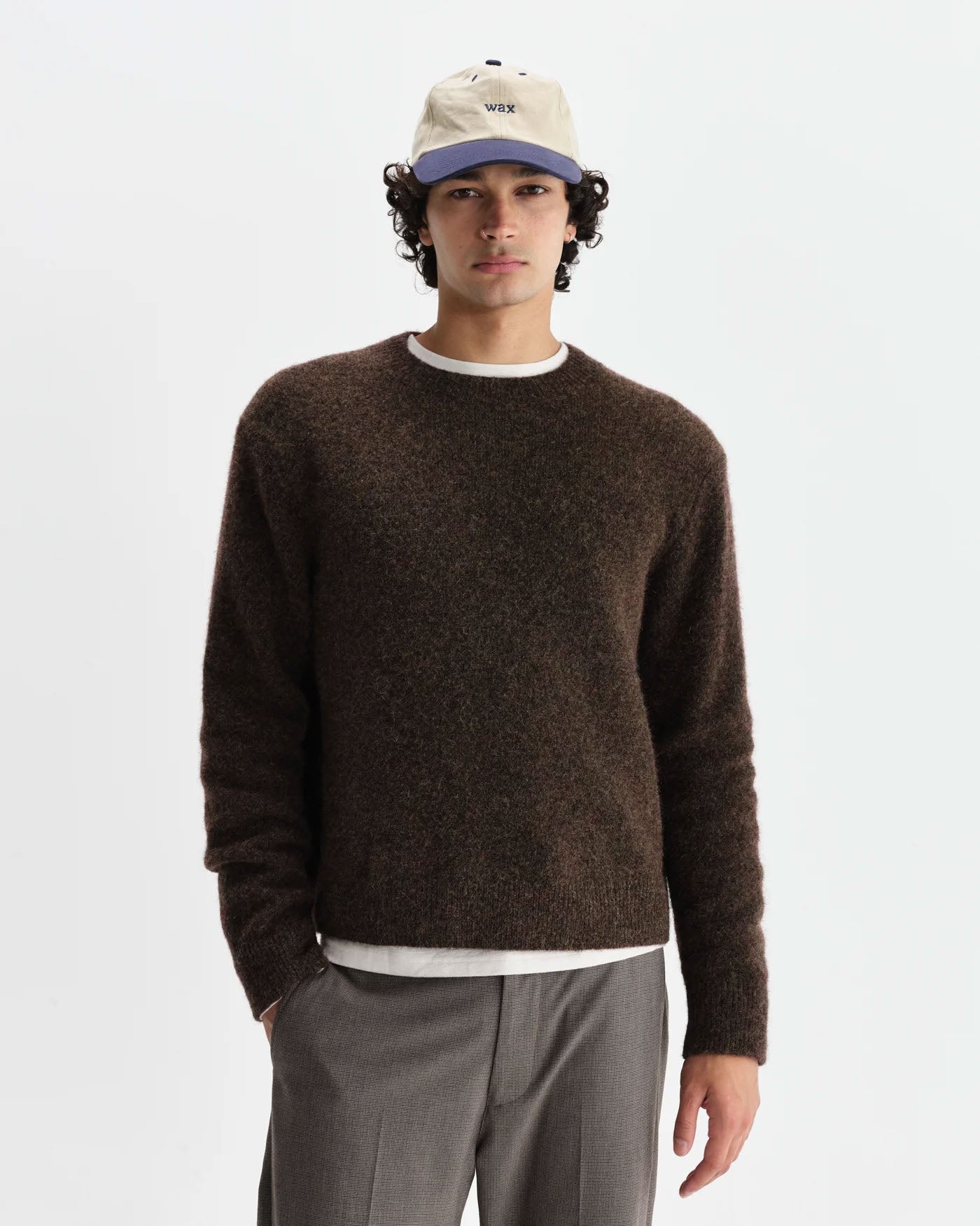 Fluffy Wool Blend Wilde Crewneck Sweater
