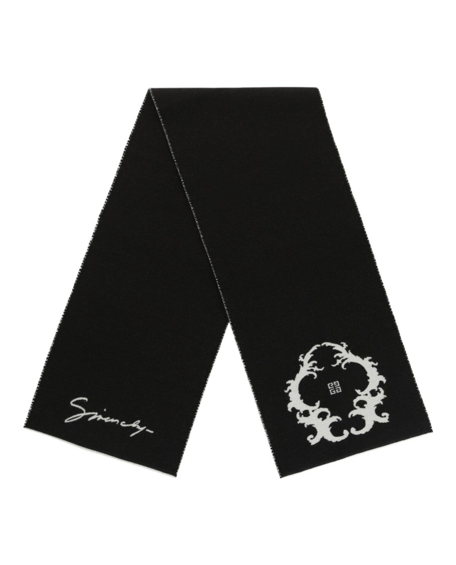 Reversible Logo Wool Scarf