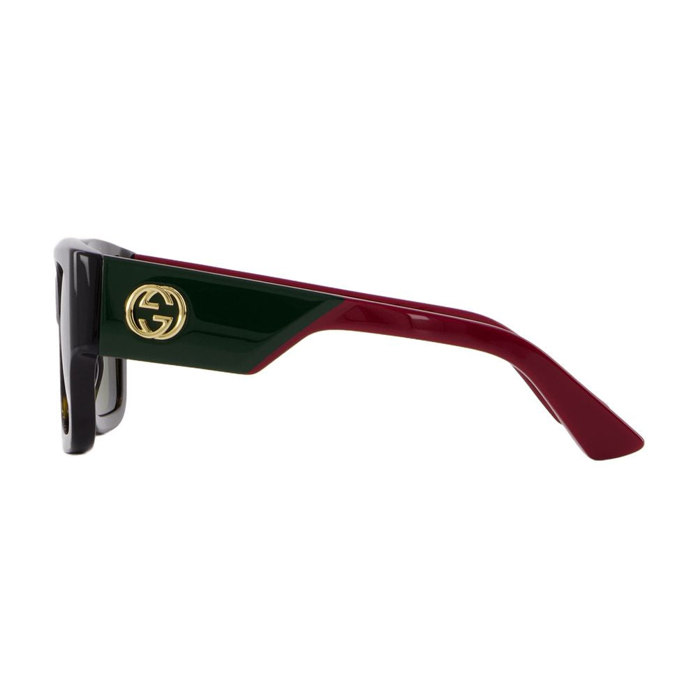 Oversized Square Frame Sunglasses with Color-Block Design