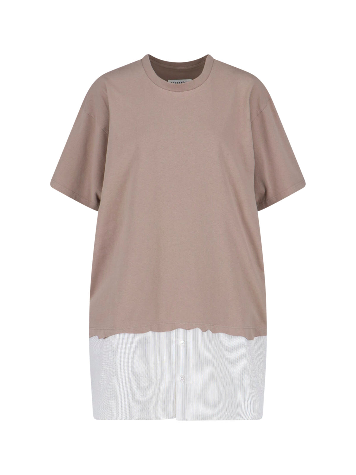 Beige Elegant Dress with Minimalist Silhouette