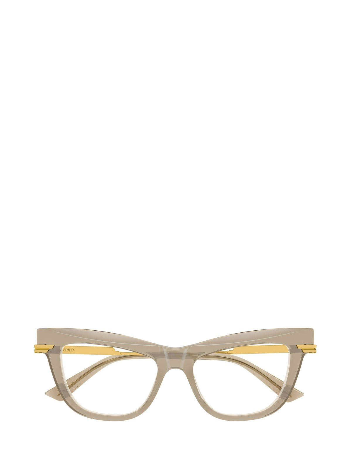 Eyeglasses Bottega Veneta BV1266O 006 Brown Gold Transparen 51/16/145