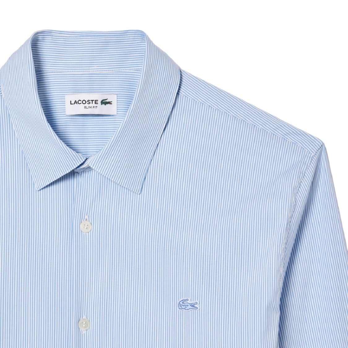 Clear Blue Striped Slim Fit Shirt