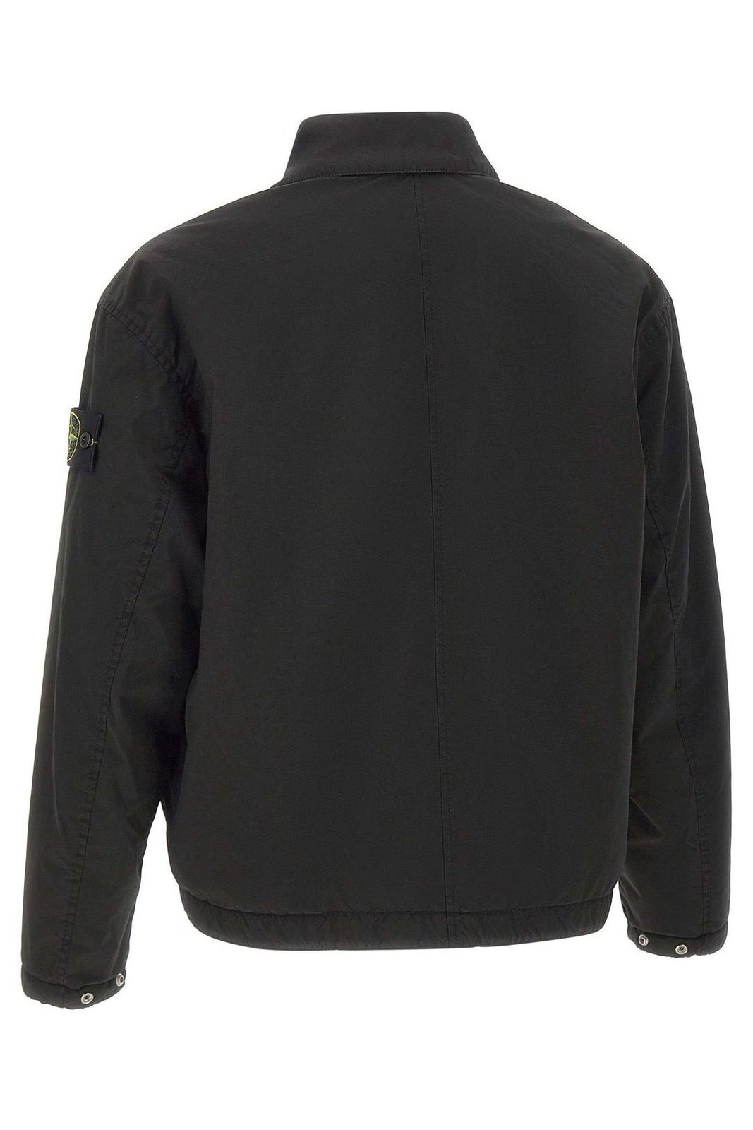 Cropped Button-Up Structured Jacket