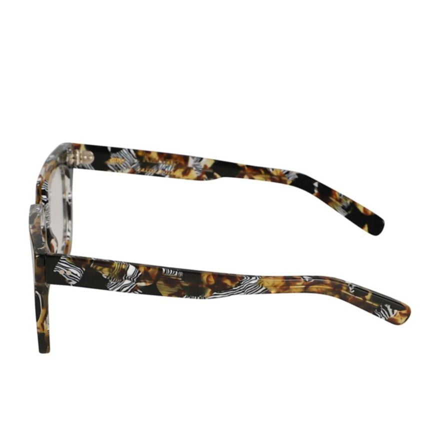 Maya Square Frame Sunglasses with Tortoiseshell and Zebra Patterns