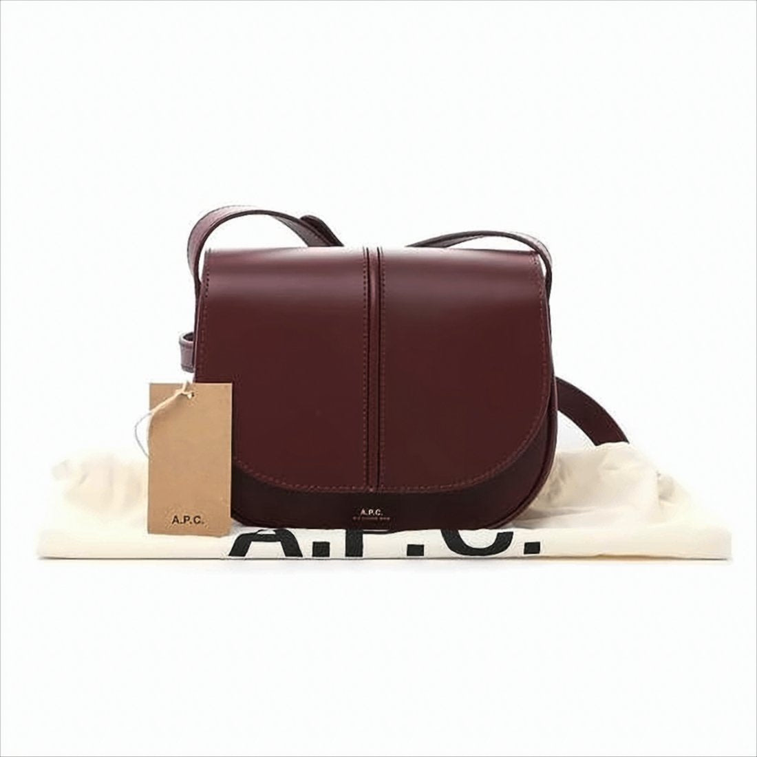 Structured Burgundy Crossbody Bag