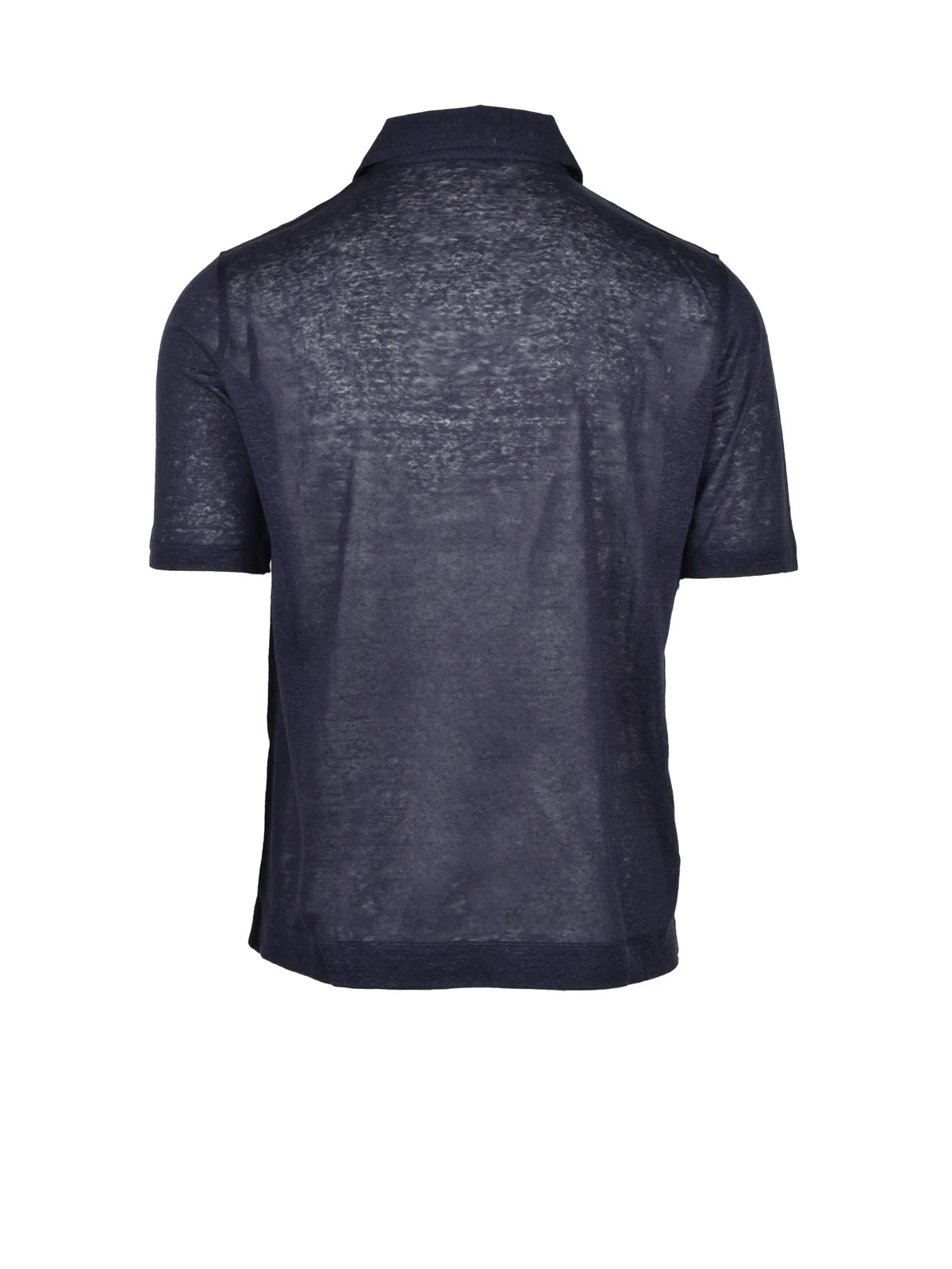 Linen Polo Shirt - Blue