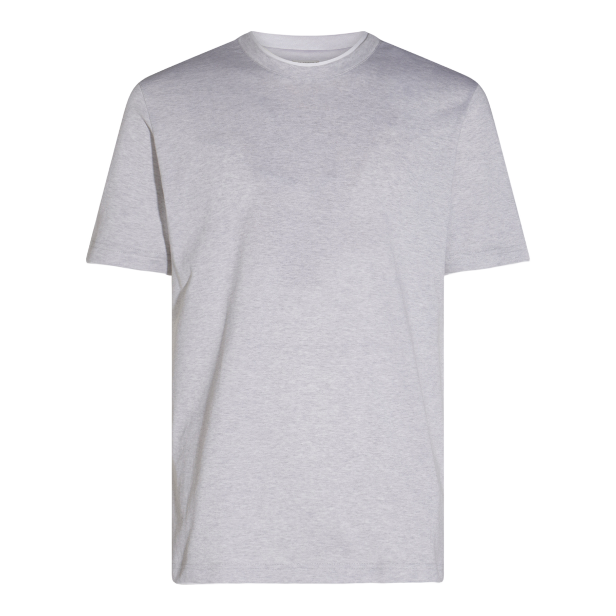Short-Sleeve Grey Crew Neck T-Shirt