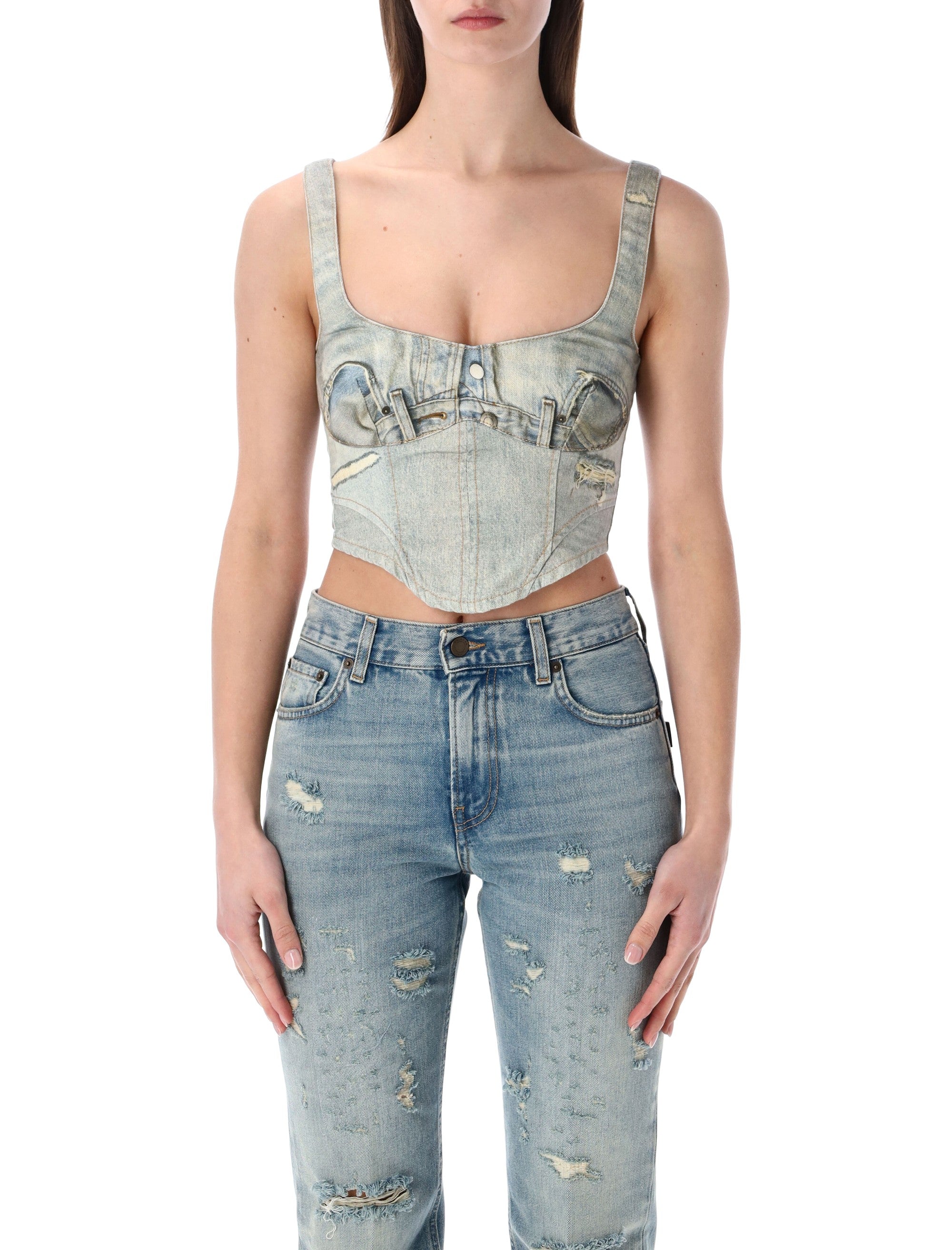 Elsie Tromp L’Oeil Cotton-Linen Top