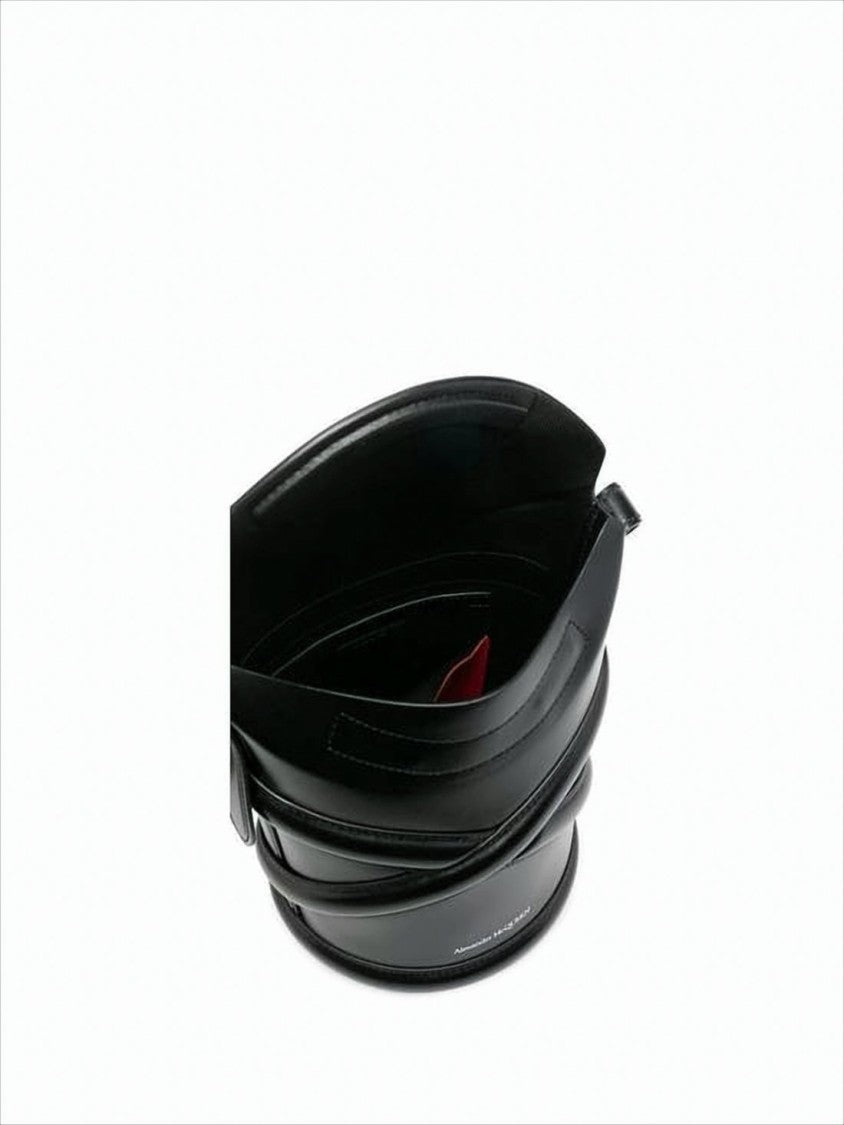 Structured Crossbody Bag with Unique Wrap-around Strap Detail