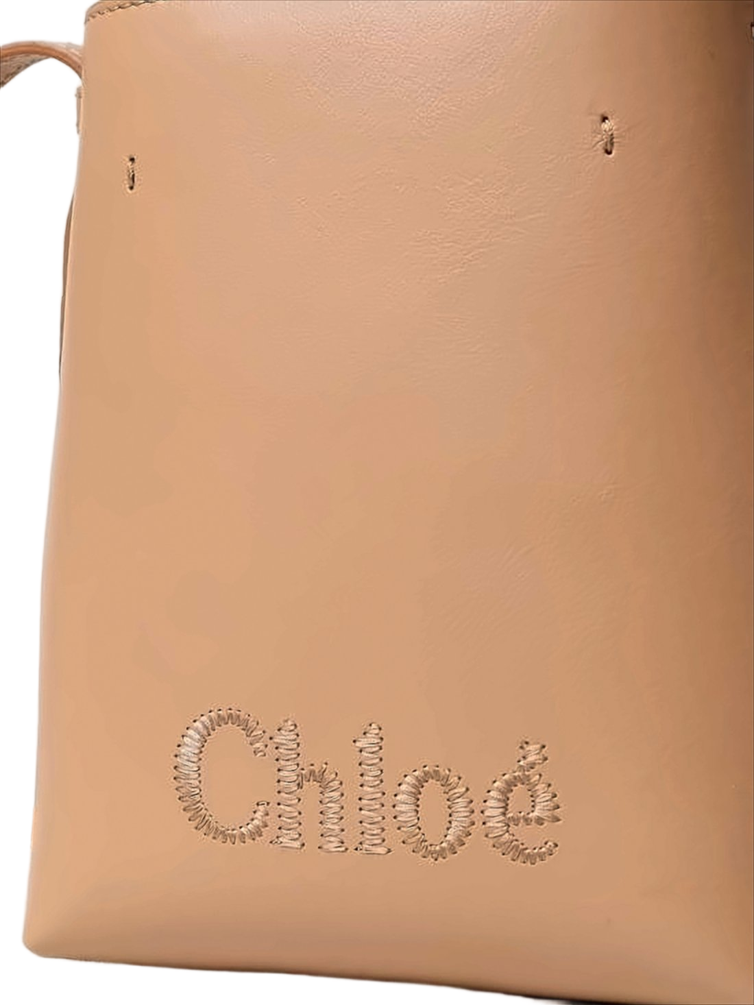 Structured Calf Leather Chloé Shoulder Bag
