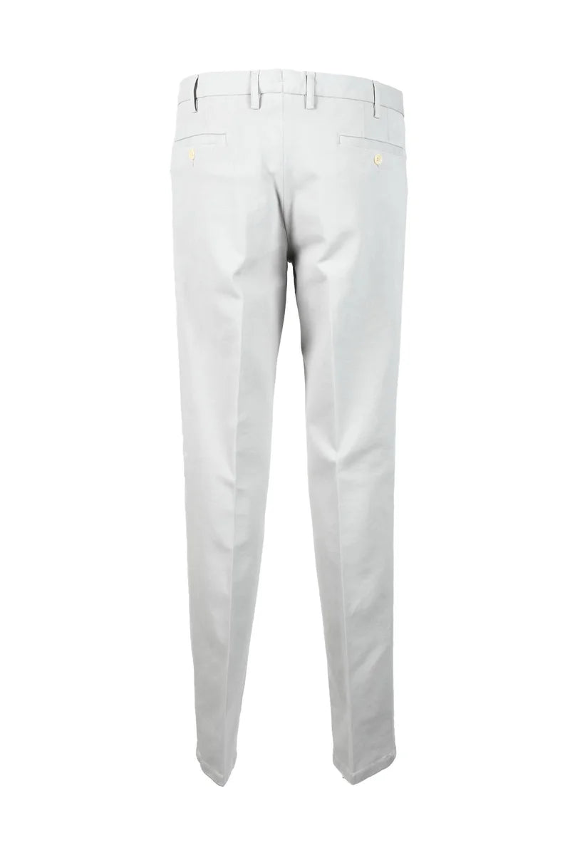 Cotton Stretch Trousers - White
