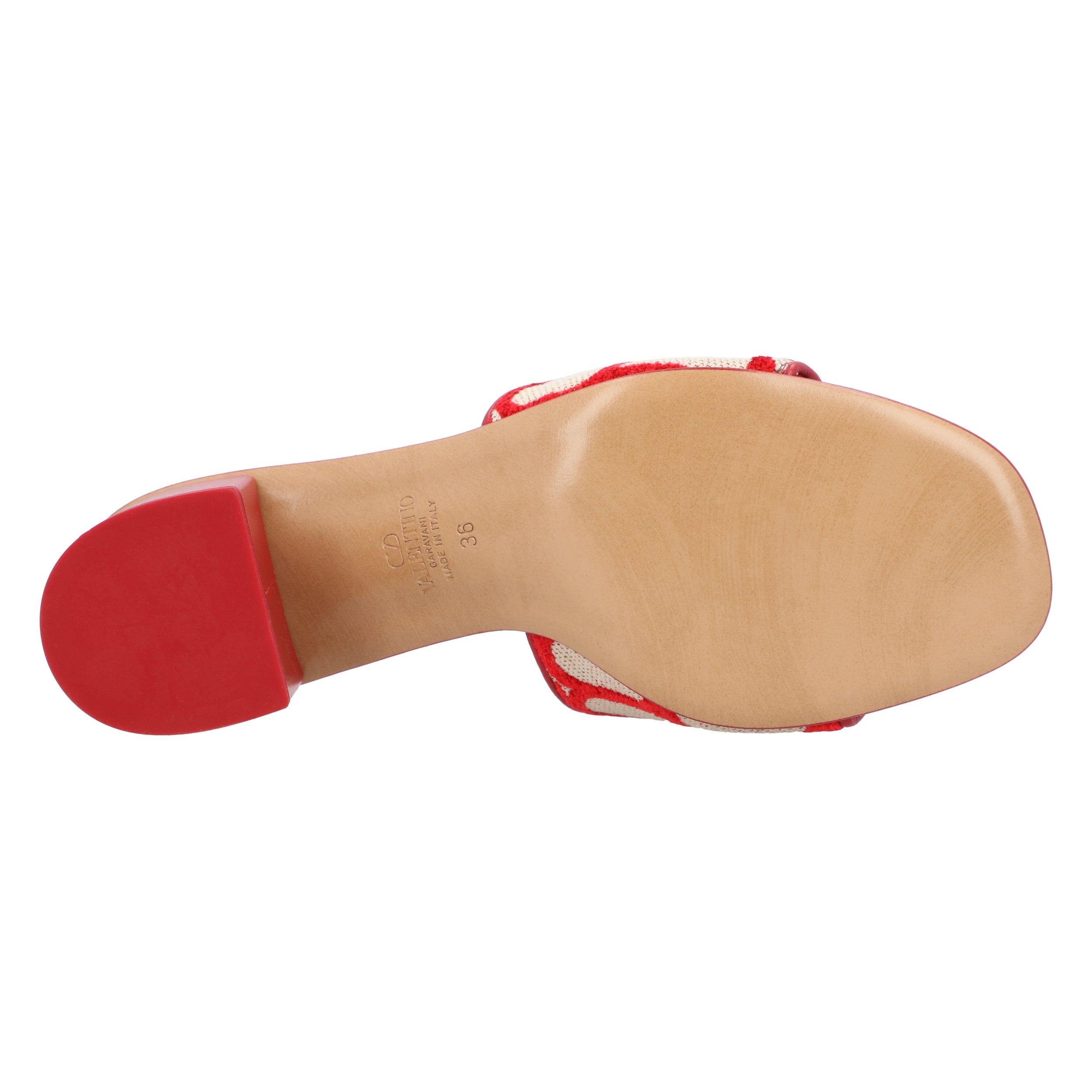 Vlogo Heel Slides Red