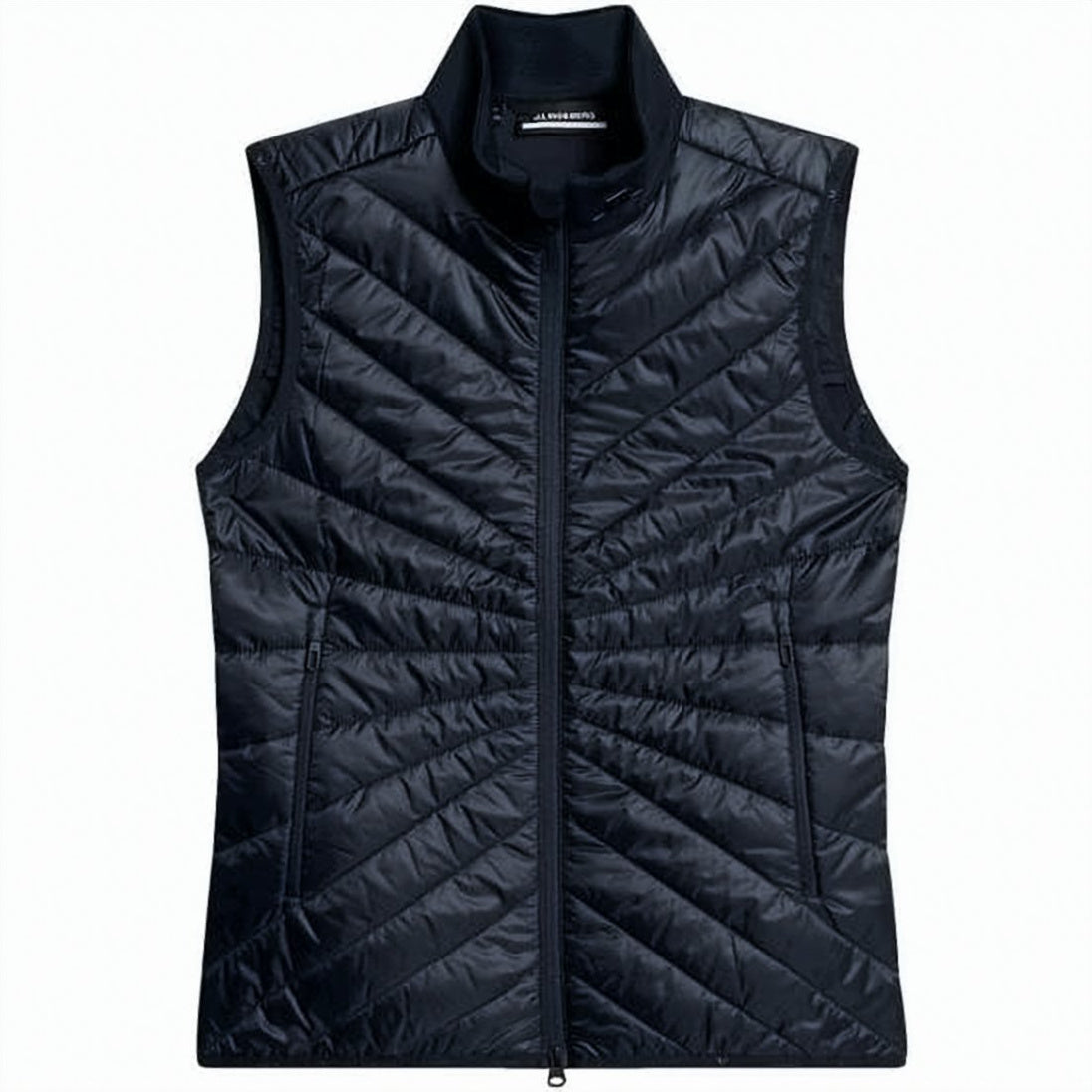 Quilted Vest with High Collar