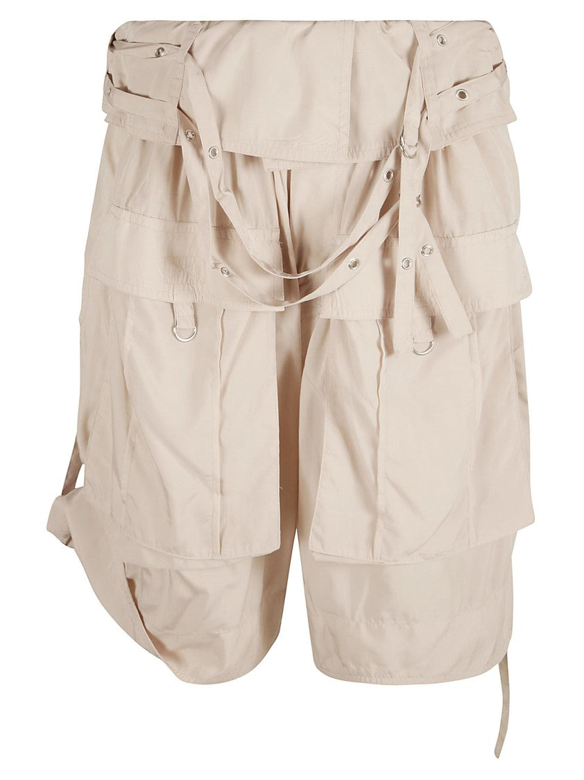 High Waist Utility Shorts With Relaxed Fit