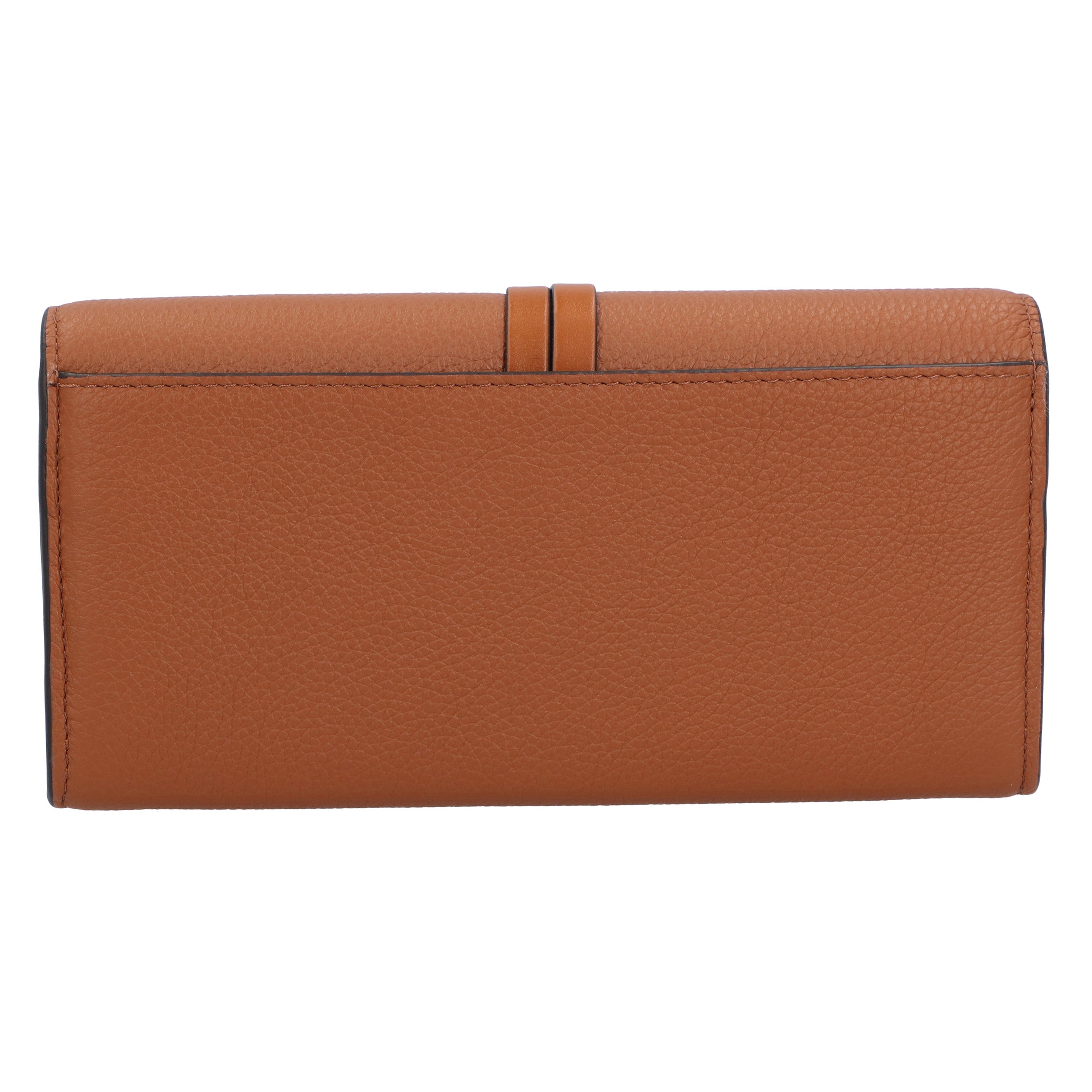 Alphabet Wallet With Flap Brown