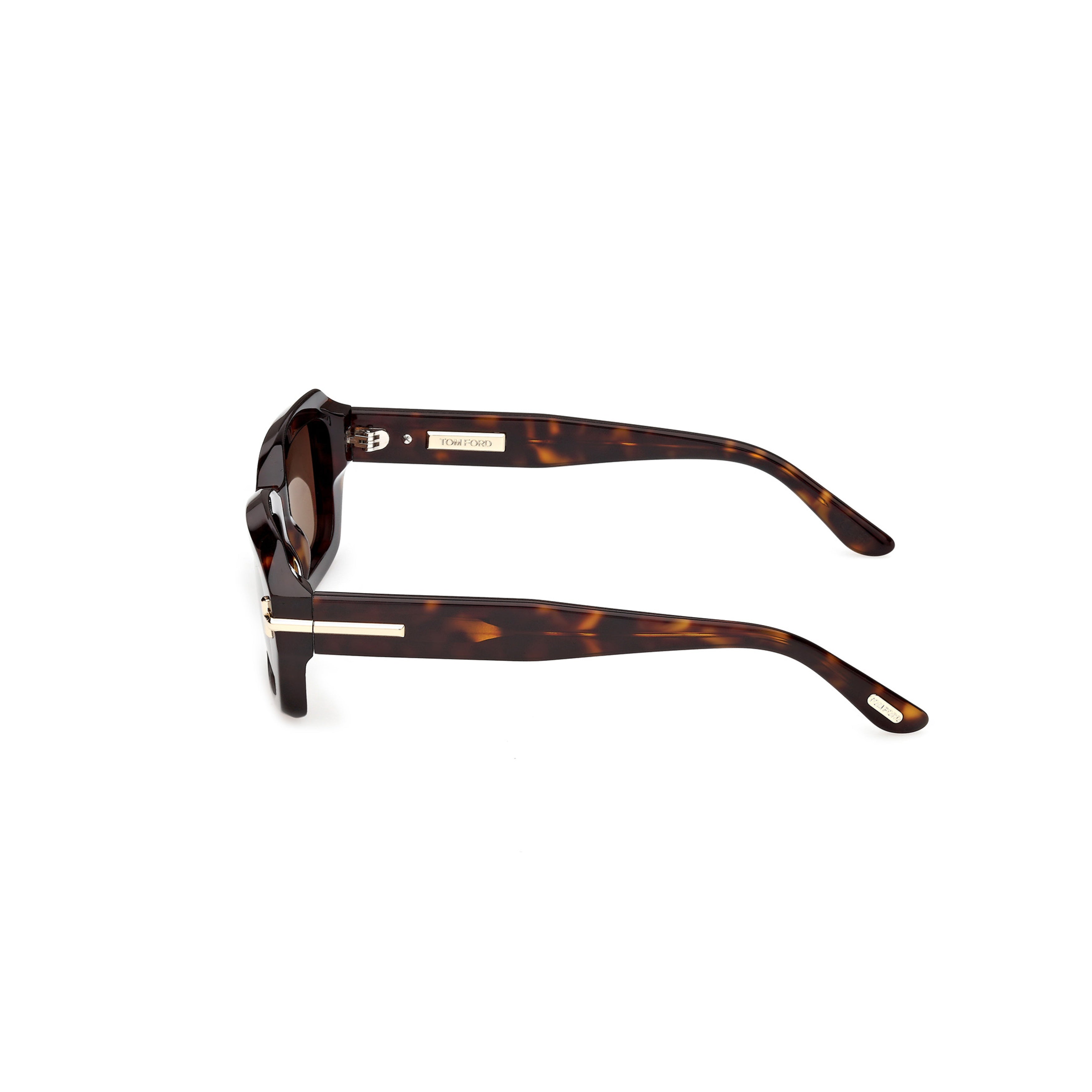 Ti0025 Rectangular Tortoiseshell Acetate Sunglasses