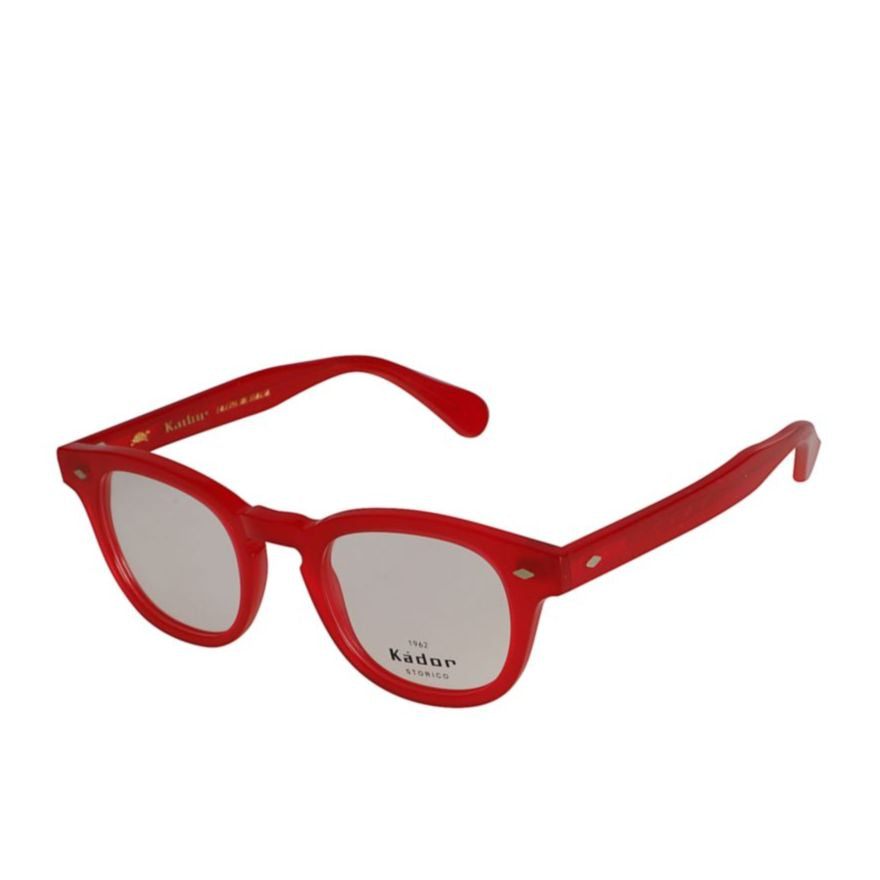 Jolly Cal 49 Rounded Square Red Acetate Eyeglasses