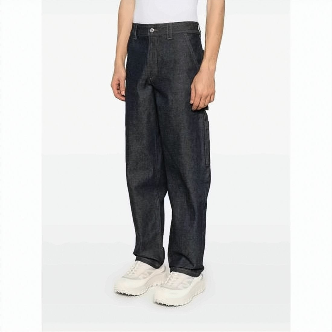Relaxed Fit Straight-Leg Denim Pants