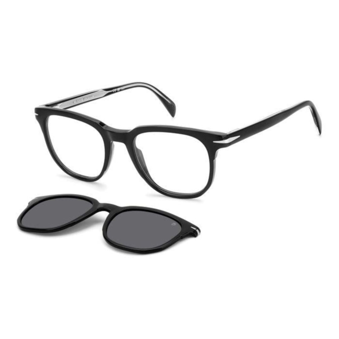Db 7120/Cs Black Acetate Rectangular Eyeglasses