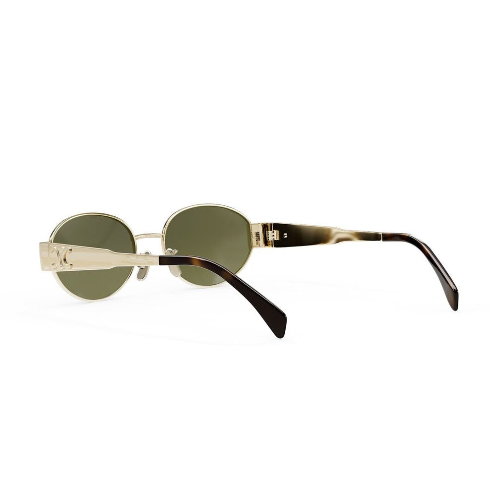 Metal Triomphe Oval Sunglasses