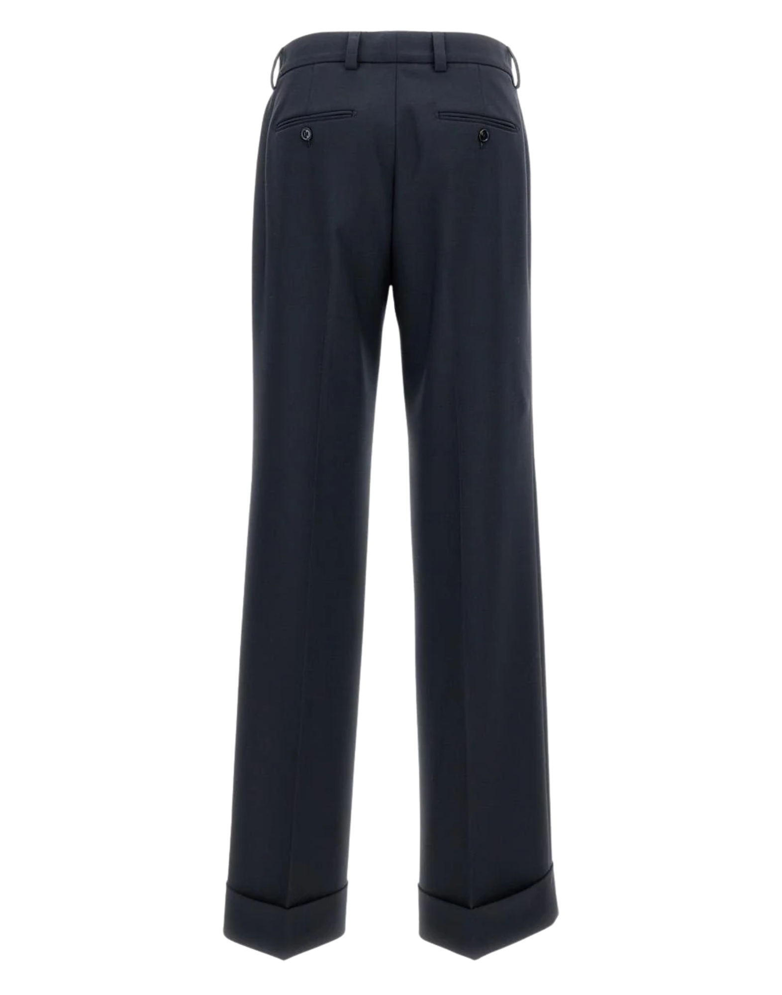 Tailored Trousers With Cuffed Hem