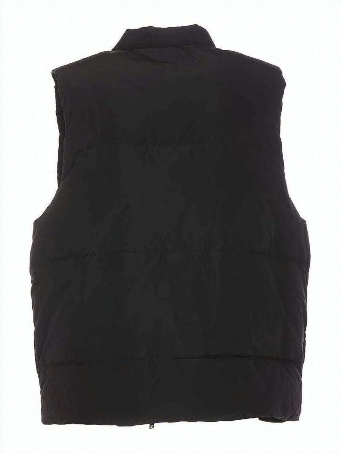 Sleeveless Padded Vest with High Collar