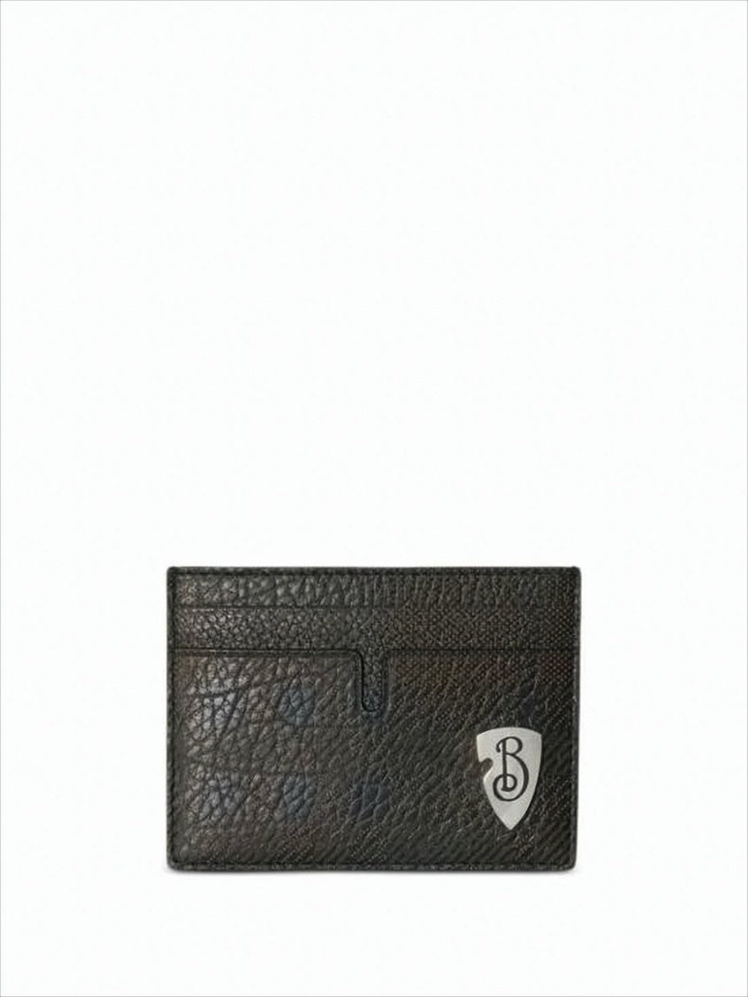 Textured Calf Leather Card Wallet