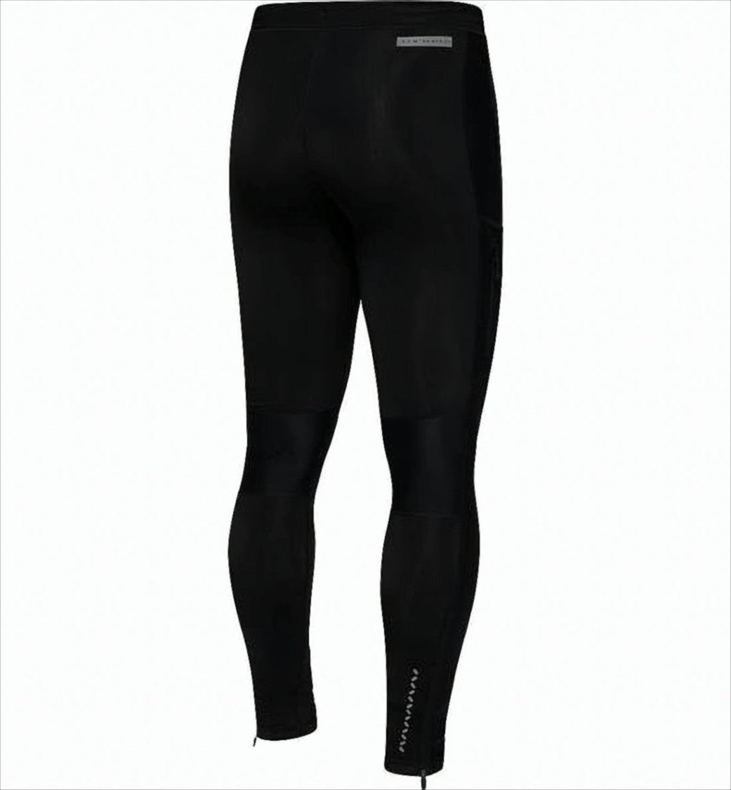 High-Waisted Black Activewear Leggings With Zippered Pocket