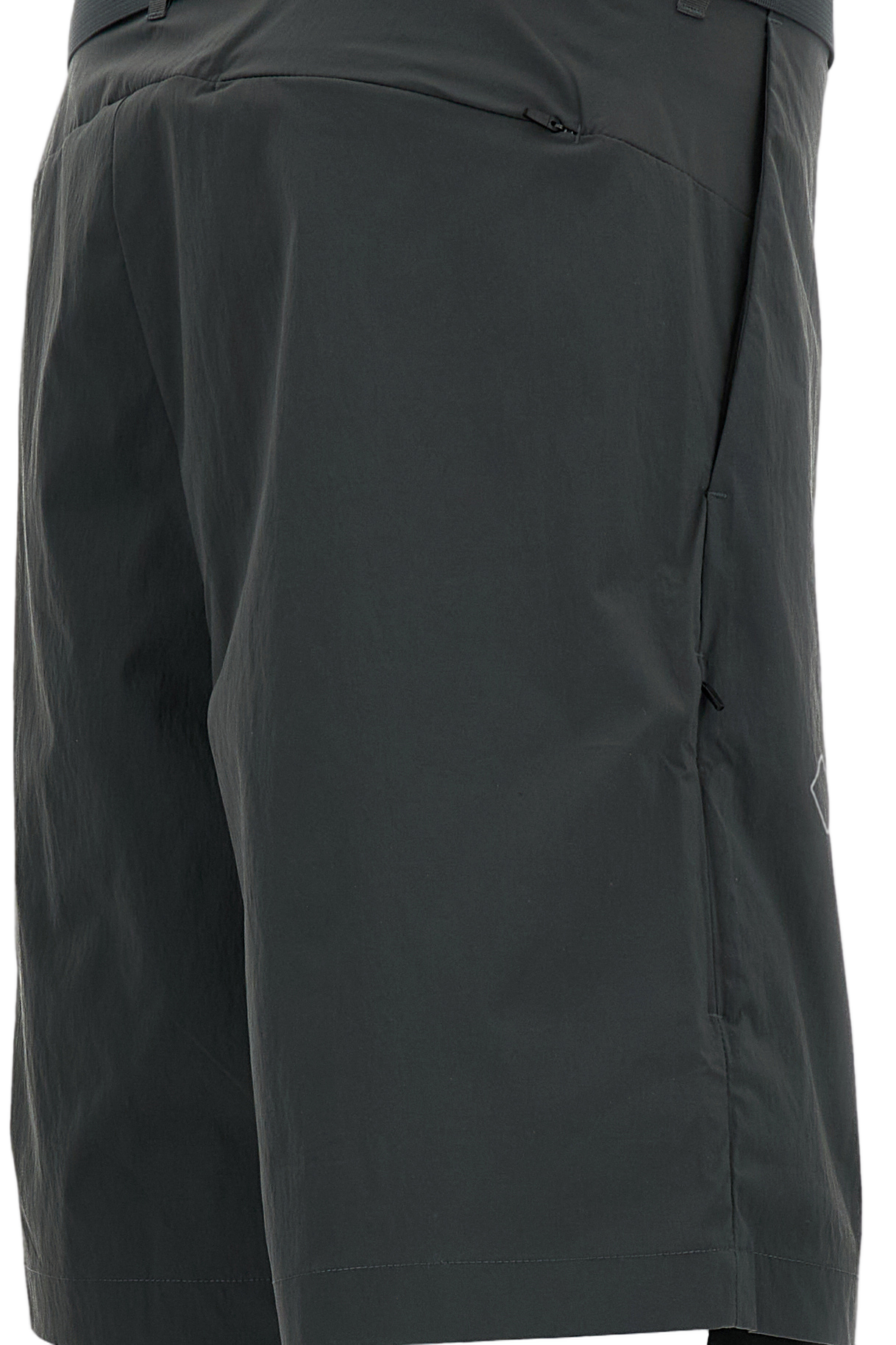 Grey Off-Race Tech Shorts