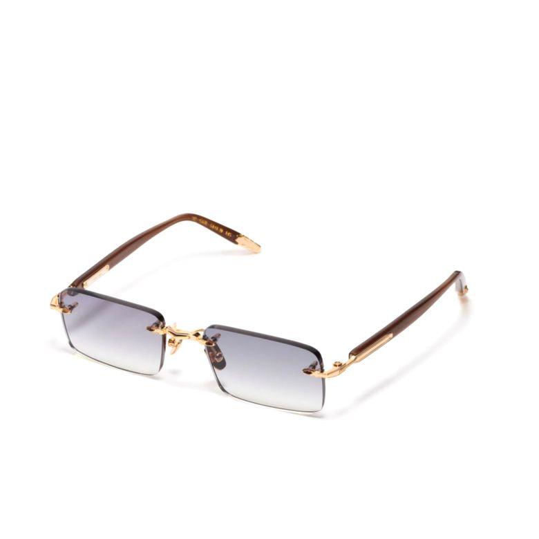 R01 Rimless Rectangular Sunglasses with Gradient Lenses