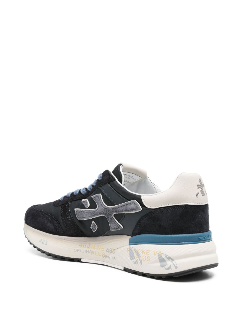 Dark Blue Suede Sneakers