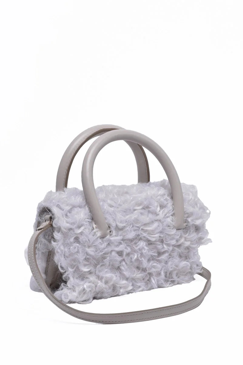 Hand Bag Polyester - White
