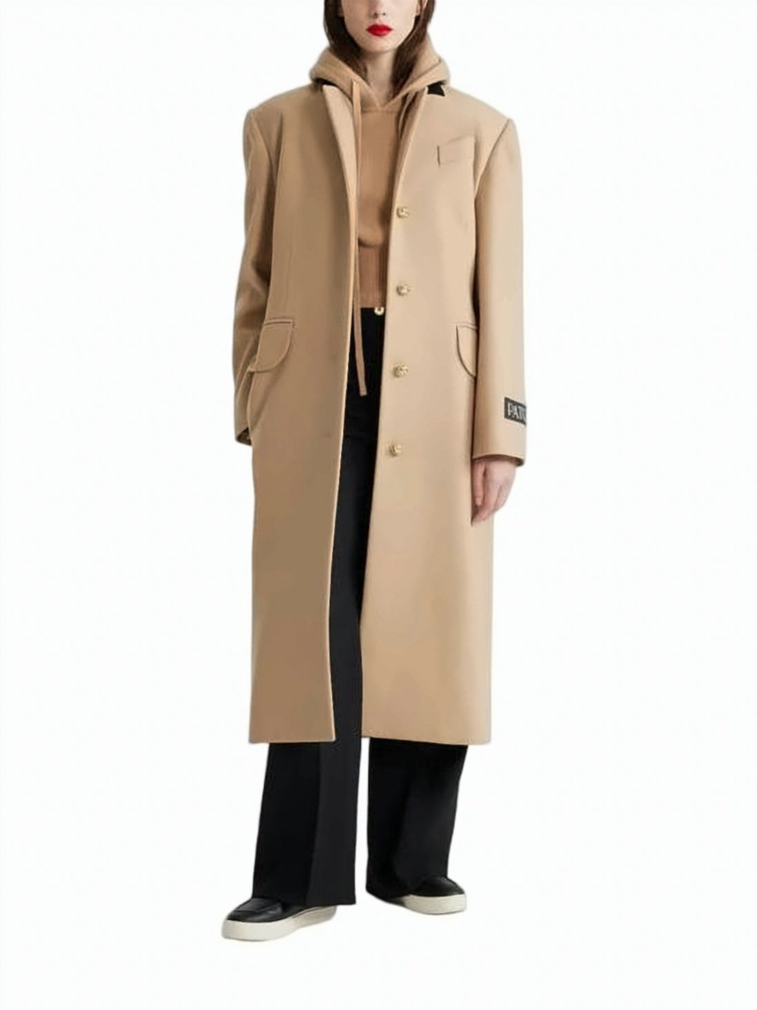 Tailored Long Coat with Classic Collar