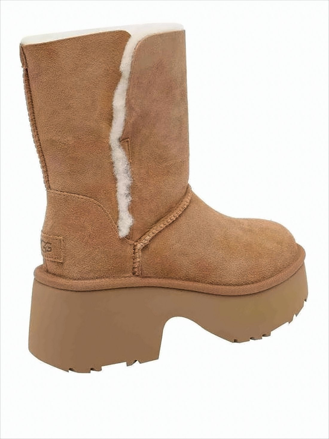 Mid-Calf Suede Boots with Chunky EVA Sole