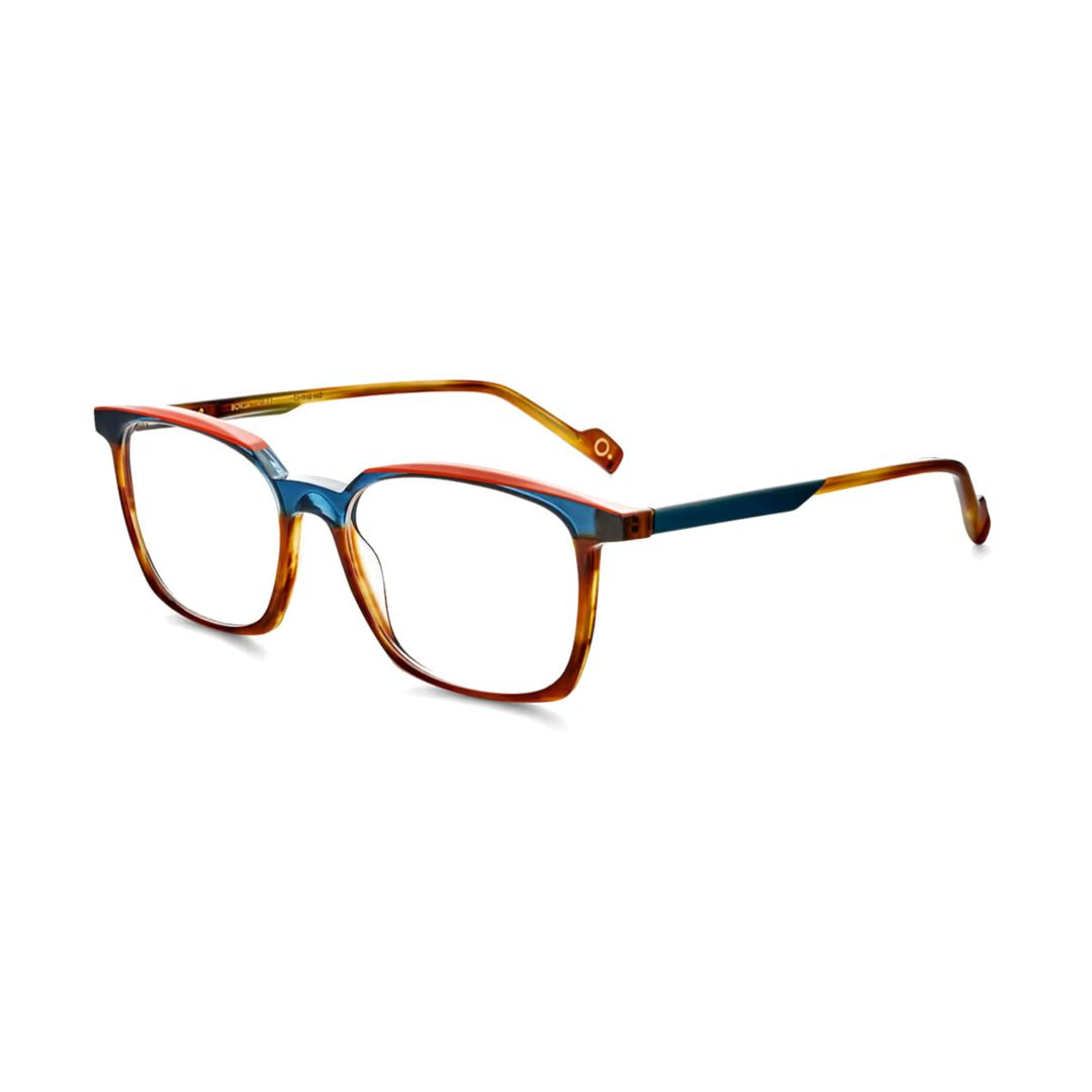 Borja Two-Tone Square Frame Eyeglasses with Bold Design