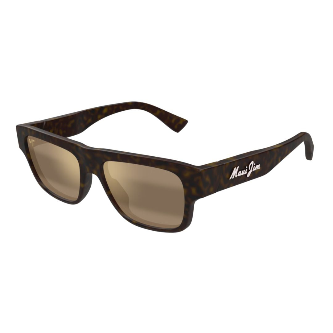 Kokua Rectangular Matte Black Sunglasses with Gradient Lenses