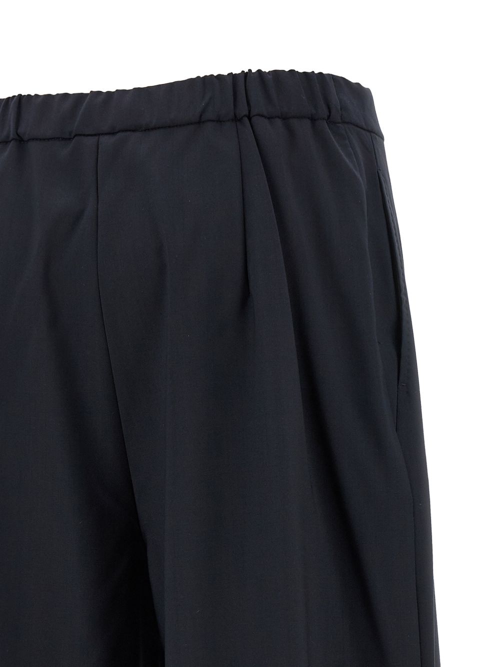 Wide-Leg Virgin Wool Pants