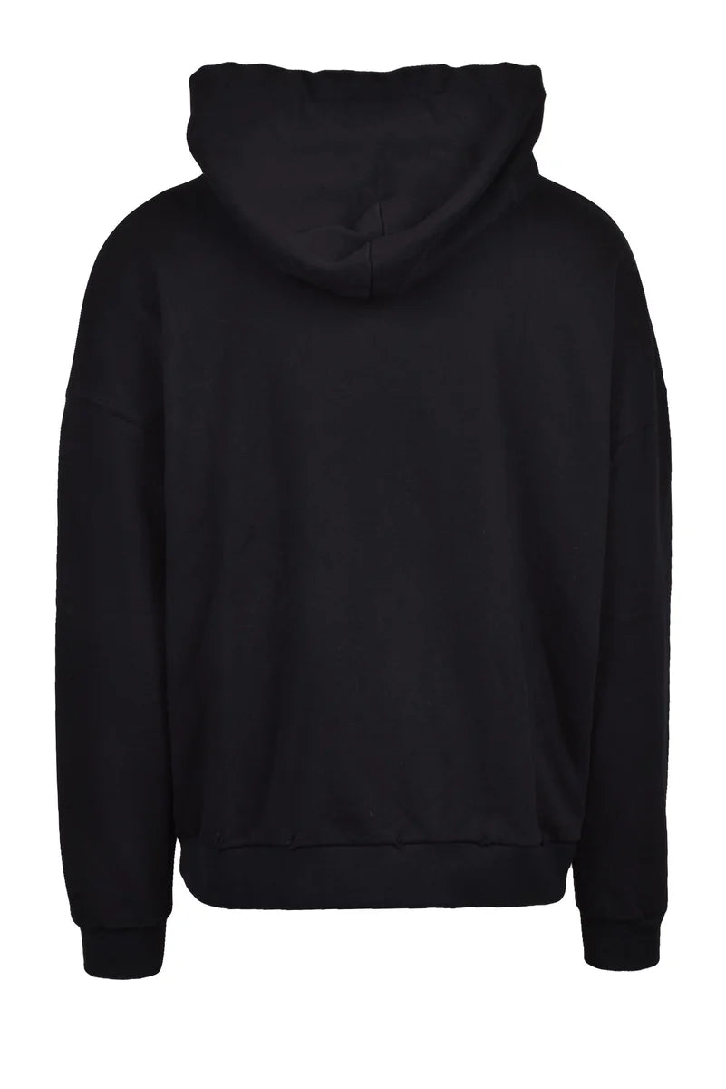 Hoodie Sweatshirt - Black/White